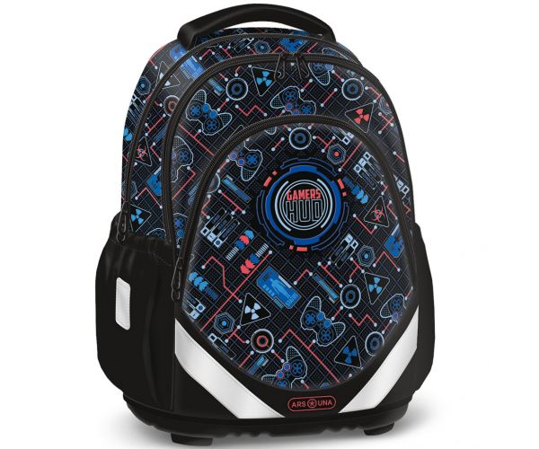 Ars Una: Gamers HUD rucsac școlar anatomic 33 x 42 x 21 cm
