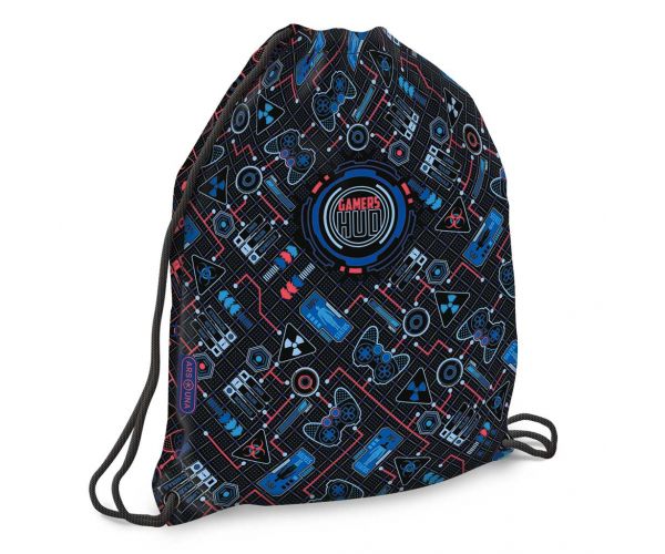 Ars Una: Gamers HUD sac cu șnur pentru sală, sac de sport 32x42 cm
