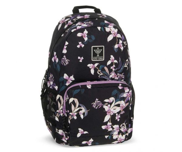Ars Una: Ghiozdan școlar Botanic Orchid AU-14, rucsac 32x51x25cm