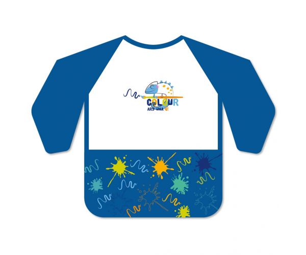 Ars Una: Halat impermeabil cu mâneci lungi pentru pictură - Blue Splash