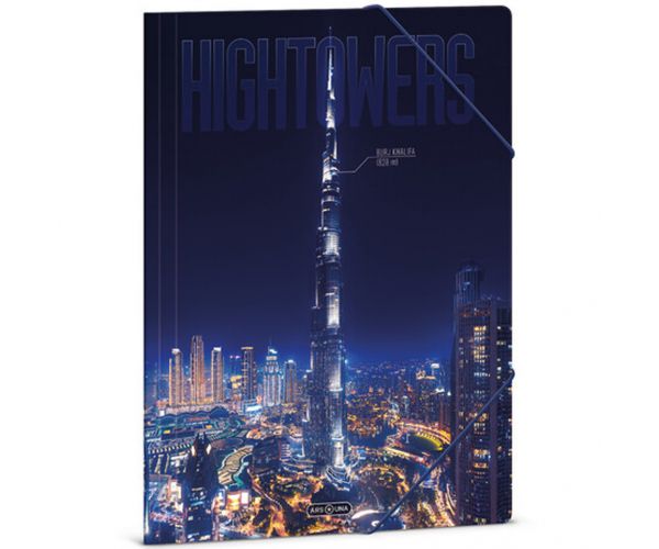 Ars Una: Hightower-Burjkhalifa mapă A/4 cu elastic