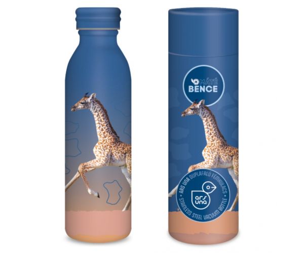 Ars Una Icons of the wild - Giraffe sticlă metalică cu perete dublu 600ml