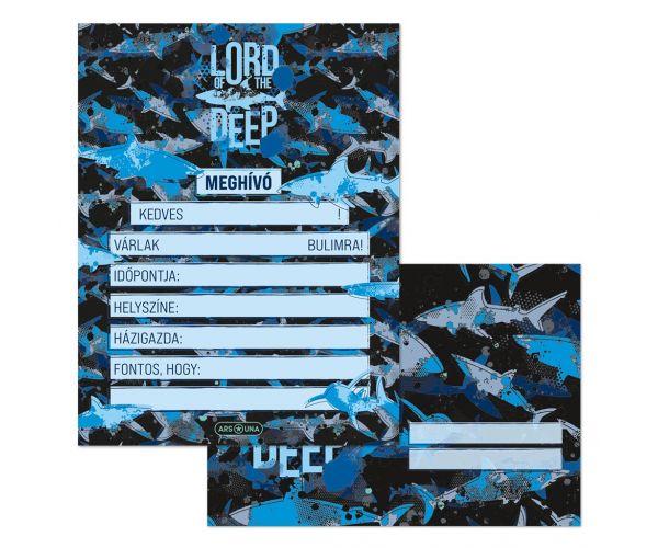 Ars Una: Lord of the Deep set de 10 invitații cu plicuri