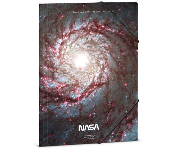 Ars Una: Mapă cu elastic NASA Two Faced Whirpool Galaxy, format A4