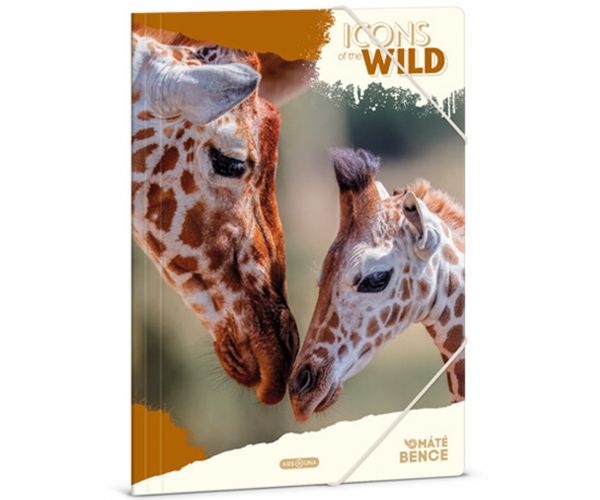 Ars Una: Máté Bence Icons of the Wild-Girafe Dosar A4 cu elastic