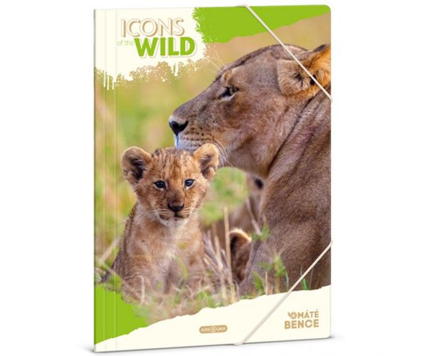 Ars Una: Máté Bence Icons of the Wild-Lei dosar A4 cu elastic