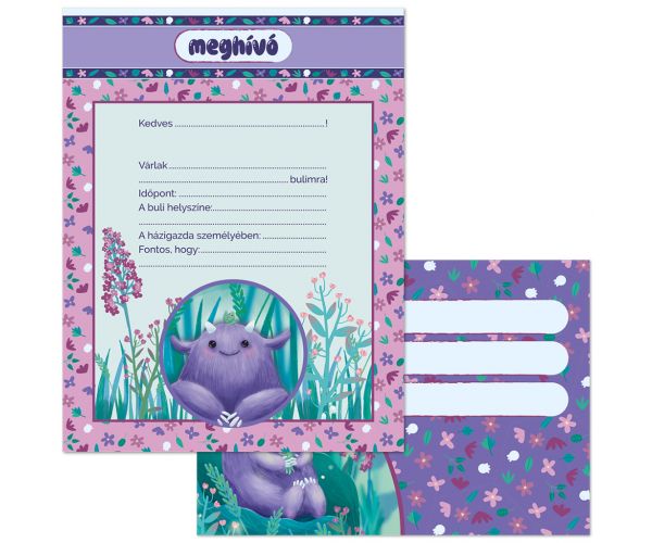 Ars Una Mon Mignon invitație de petrecere cu plic, set de 10 bucăți