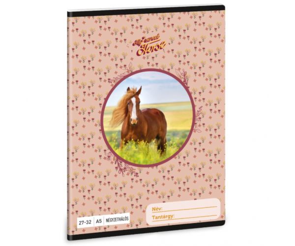 Ars Una: My Sweet Horse caiet cu pătrățele A/5 27-32