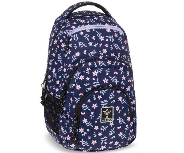 Ars Una: Navy Bloom AU-2 ghiozdan, rucsac 32x46x22cm