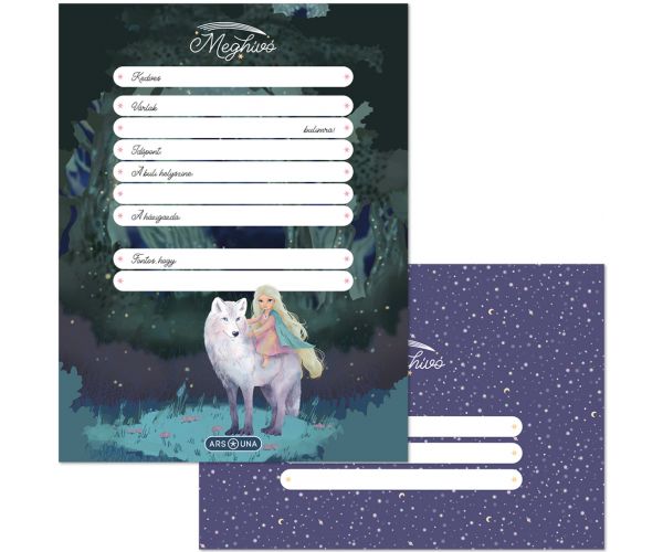 Ars Una: Northern Lights - set de 10 invitații cu plicuri