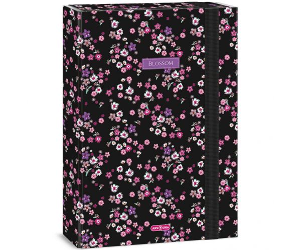 Ars Una: Pearl Blossom Black cutie pentru caiete A/4