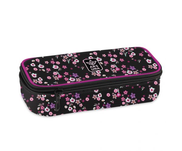 Ars Una: Pearl Blossom Black penar floral pentru adolescenți 22,5x6x11,5cm