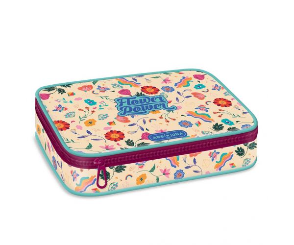 Ars Una: Penar Flower Power cu mai multe compartimente 15,5x22,5x4,5cm