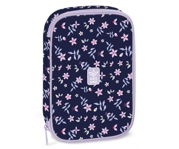 Ars Una: Penar cu mai multe compartimente Navy Bloom 15,5x22,5x4,5 cm