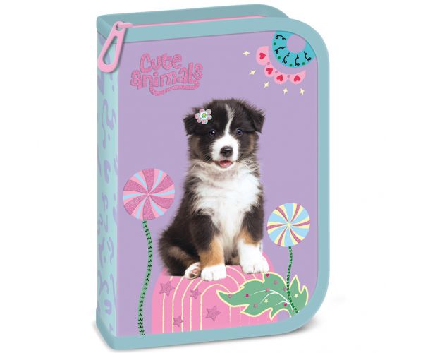 Ars Una: Penar pliabil umplut Cute Animals Aussie cu căței 13x19x4 cm