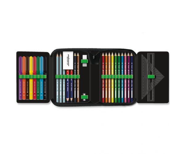Ars Una: Penar pliabil umplut cu imprimeu Lamborghini verde 12,8x19,3x3,6cm