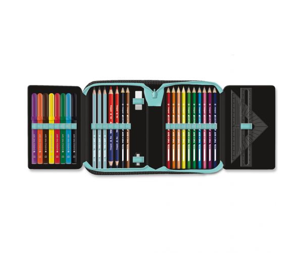 Ars Una: Penar pliabil umplut cu imprimeu robot 12,8x19,3x3,6 cm