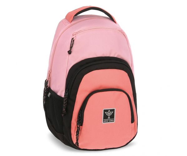 Ars Una: Rose Black AU-2 ghiozdan școlar, rucsac 32x46x22 cm