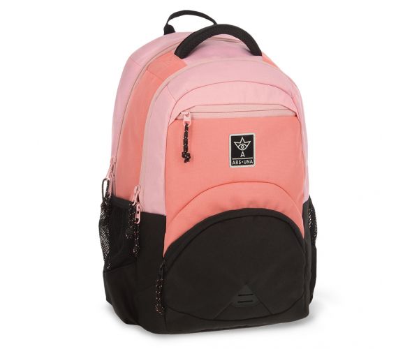 Ars Una: Rose black rucsac ergonomic școlar, ghiozdan 33x45x24cm