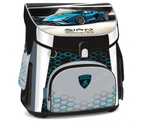 Ars Una: Lamborghini kompakt ergonomikus mágneszáras iskolatáska, hátizsák 33x41x24cm