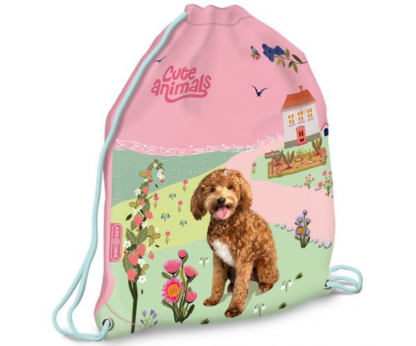 Ars Una: Sac de sport cu cățeluși drăguți Doggie, 32x42 cm