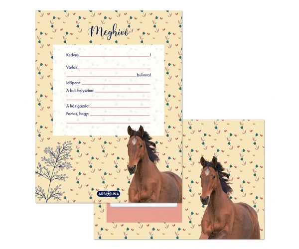 Ars Una: Set de 10 invitații Wild and Free cu plicuri