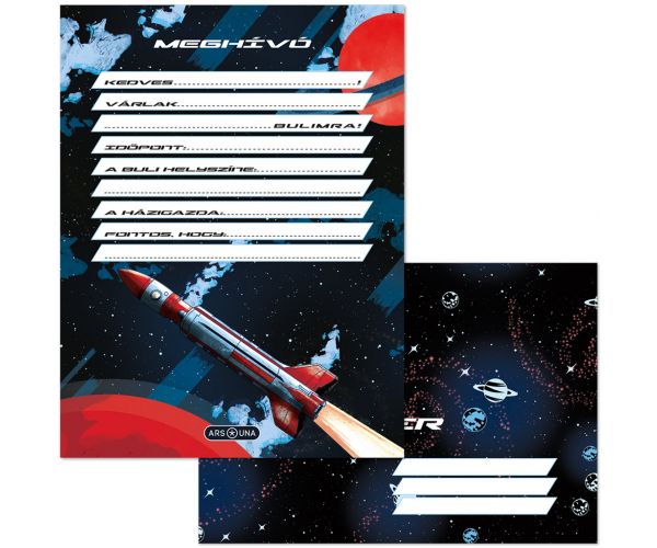Ars Una: Space Explorer — set de 10 invitații cu plic