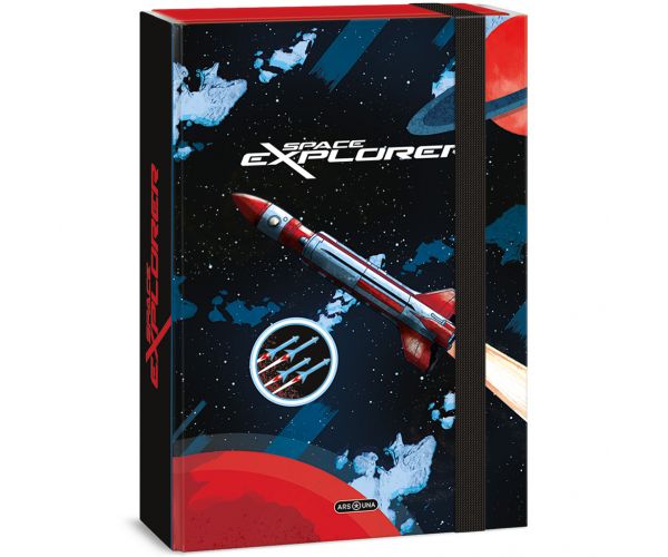 Ars Una: Space Explorer cutie pentru caiete cu elastic A4