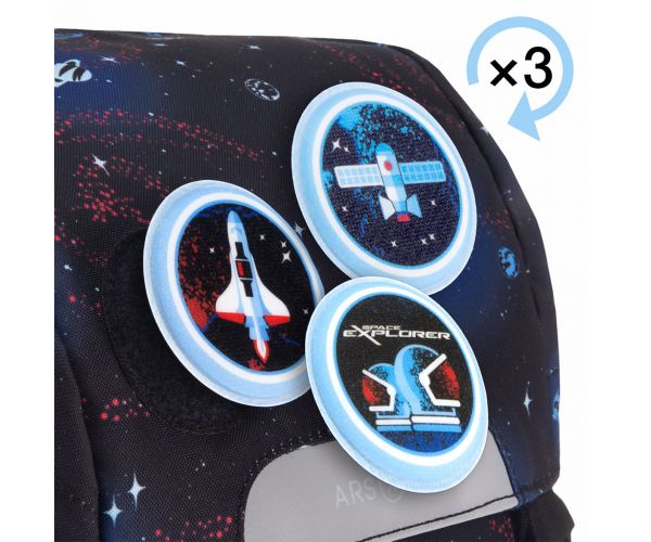 Ars Una: Space explorer easy-pack ghiozdan școlar, rucsac 27x38x18cm