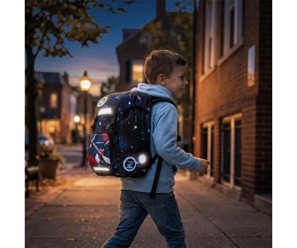 Ars Una: Space explorer easy-pack ghiozdan școlar, rucsac 27x38x18cm