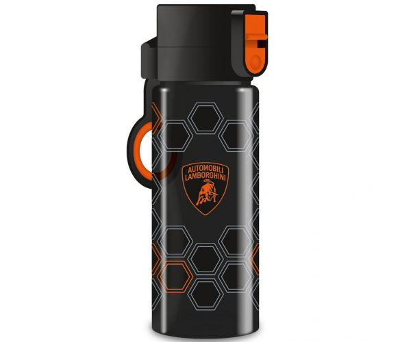 Ars Una: Sticlă de apă Lamborghini negru-portocaliu, fără BPA, 475ml
