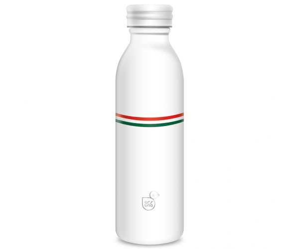 Ars Una: Flag-white duplafalú fém kulacs 600ml
