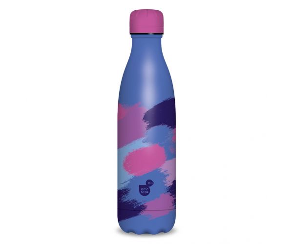 Ars Una: Sticlă metalică cu pereți dubli Spotted blue, 500 ml