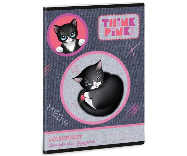 Ars Una: Think Pink caiet pentru teme, 38 file, A5