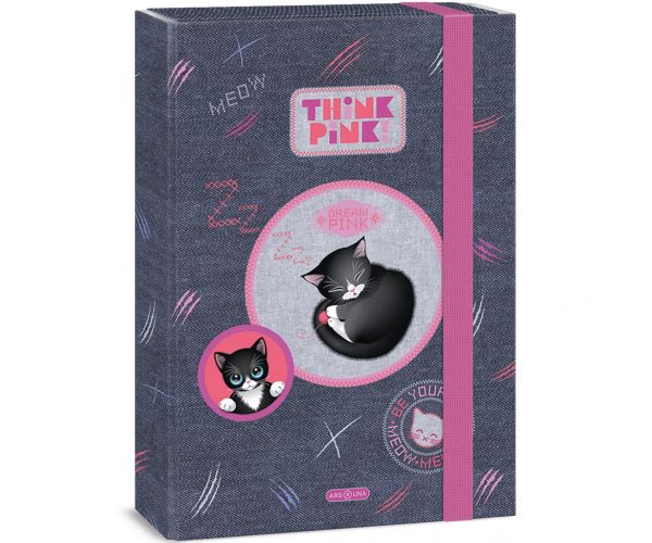 Ars Una: Think Pink cutie drăguță cu pisici pentru caiete A/4