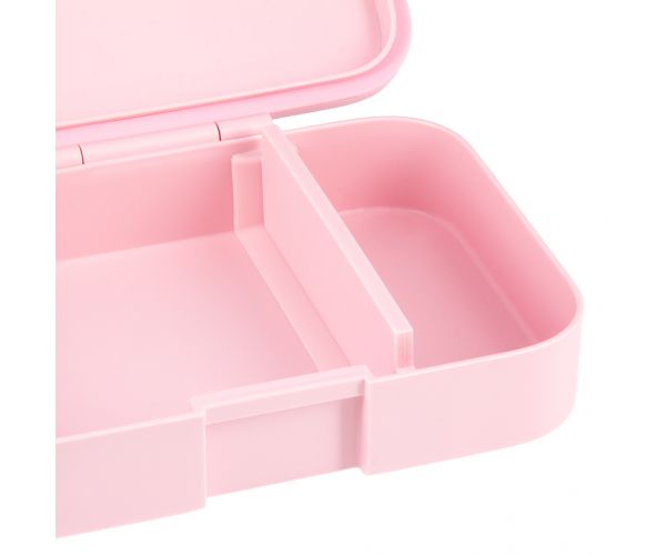 Ars Una: Think Pink cutie pentru gustări compartimentată cu pisici 15,3×21,6×5,2 cm