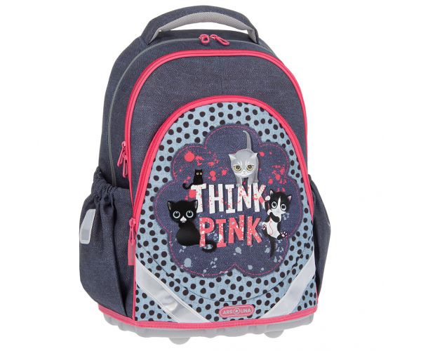 Ars Una: Think-Pink ghiozdan anatomic, rucsac 33x42x21cm
