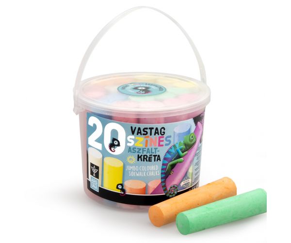 Ars Una: cretă jumbo pentru asfalt, set de 20 de bucăți
