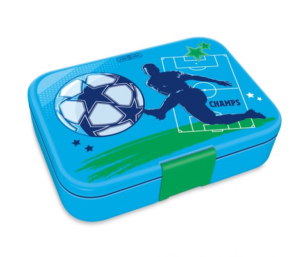 Ars Una: cutie de prânz compartimentată Champs cu tematică fotbal, 15,3×21,6×5,2cm