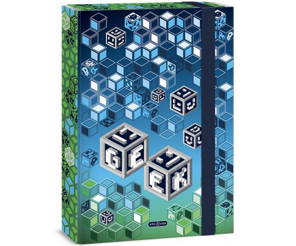 Ars Una: cutie pentru caiete A4 cu imprimeu geek