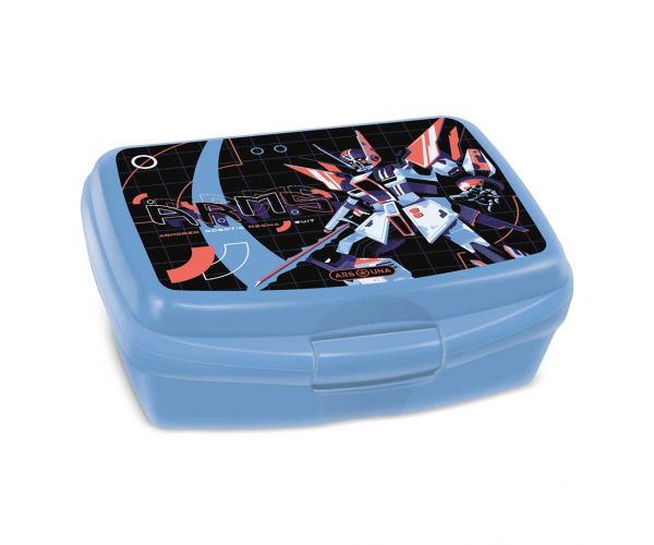 Ars Una: cutie pentru gustări A.R.M.S. cu roboți 16,5 x 6 x 13,5 cm
