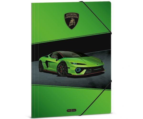Ars Una: dosar Lamborghini verde cu elastic, format A4