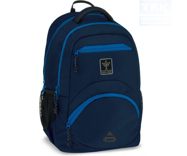 Ars Una: ghiozdan ergonomic albastru azuriu, 27 L