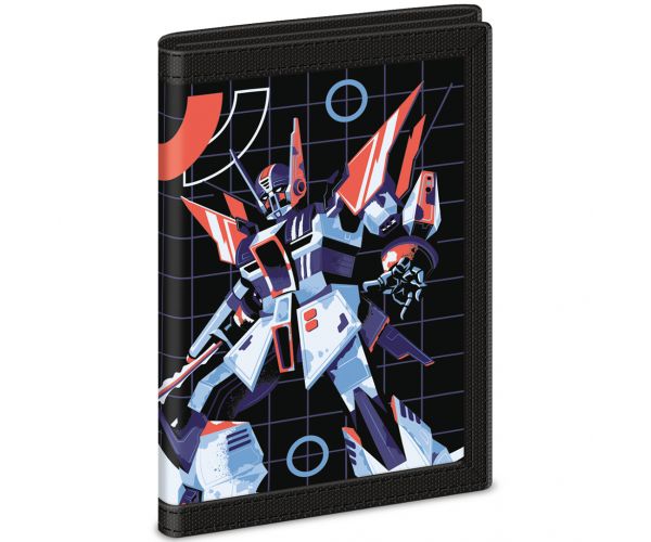Ars Una: portofel A.R.M.S. cu imprimeu robot 9x12,5x2cm