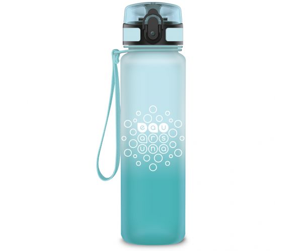 Ars Una: sticlă de 600 ml, mată, în degrade alb‑albastru deschis, fără BPA