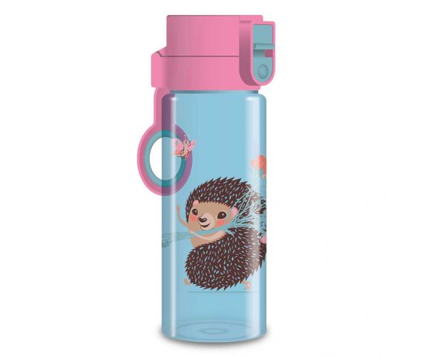 Ars Una: sticlă de apă „Fresh Flowers”, cu model de arici, fără BPA, 475 ml
