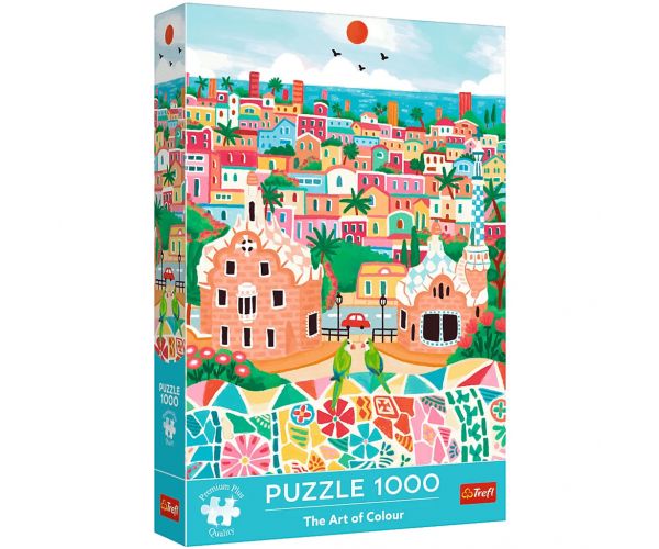 Arta culorilor, puzzle premium de 1000 de piese Barcelona - Trefl