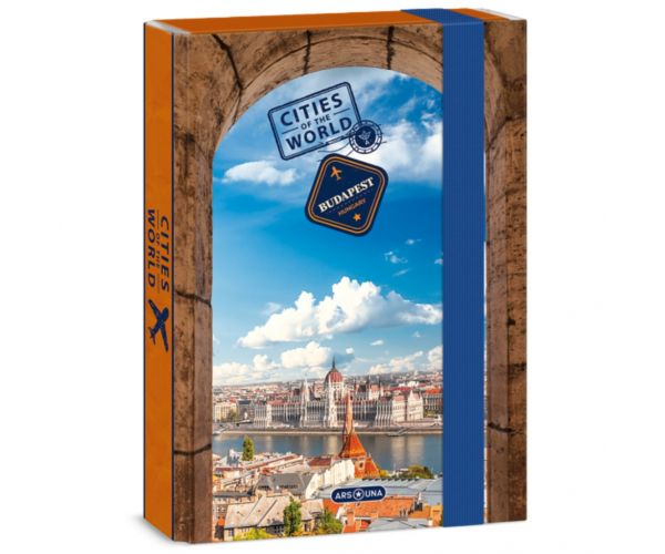 Ars Una: Cities - Budapesta A5 mapă pentru caiete cu grosimea coloanei de 4cm