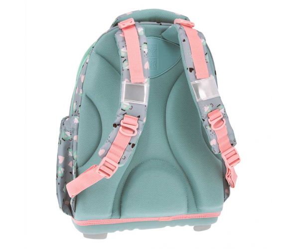 Ars Una: Cute Animals Tea Party, ghiozdan anatomic cu pisici, rucsac 33×43×22 cm