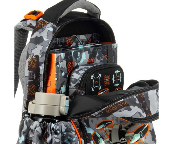 Ars Una: Drone X ghiozdan școlar anatomic, rucsac 33×42×21 cm